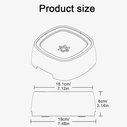 Dog Water Bowl, No Spill Pet Water Bowl, Slow Water Feeder Dog Bowl, Pet Water Dispenser Slow Drinking Bowl for Dogs and Cats