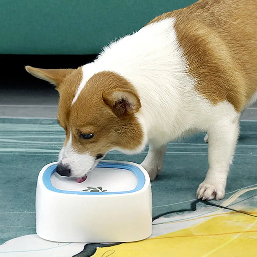 Dog Water Bowl, No Spill Pet Water Bowl, Slow Water Feeder Dog Bowl, Pet Water Dispenser Slow Drinking Bowl for Dogs and Cats
