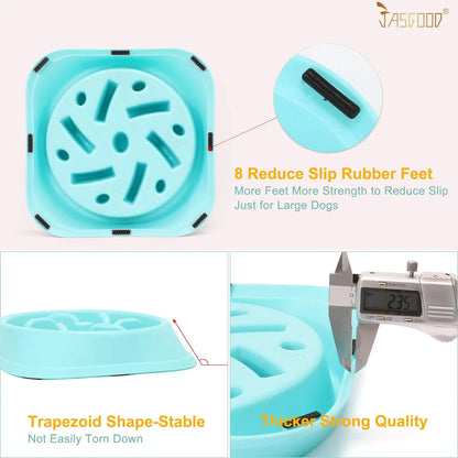 Slow Feeder Dog Bowl for Large Dogs, Food-Safe Material, Anti-Choke Puzzle Bowl