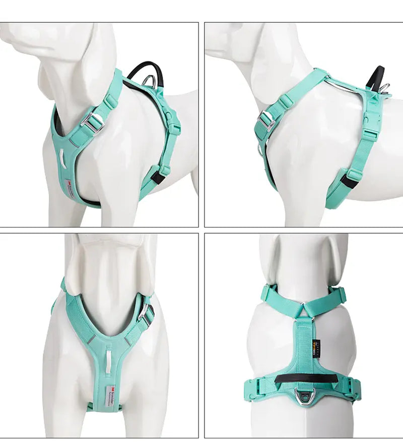 Pet Harness No Pull Reflective Dog Harness for Small Medium Large Dog Vest Adjustable Breathable Padded Outdoor Travel Dog Accessories Great for Walking & Training