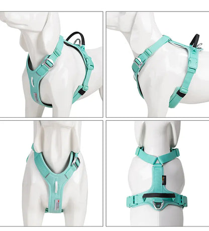 Pet Harness No Pull Reflective Dog Harness for Small Medium Large Dog Vest Adjustable Breathable Padded Outdoor Travel Dog Accessories Great for Walking & Training